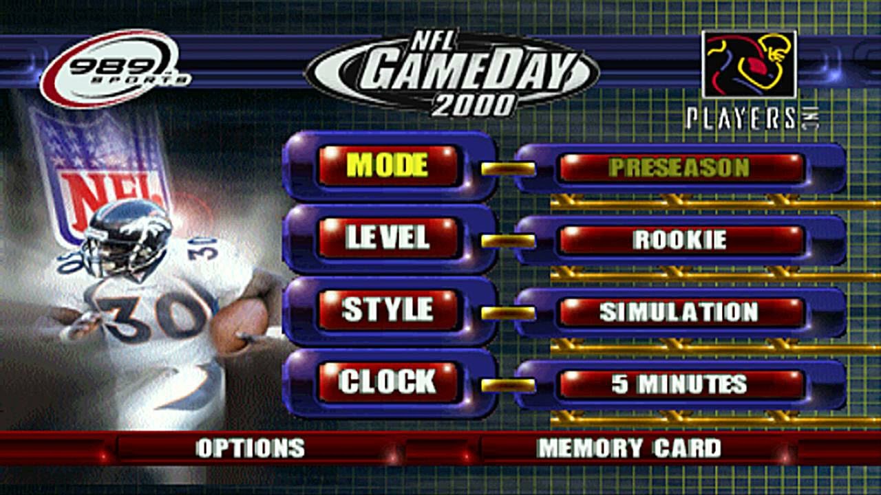 NFL GameDay 2000 - GameDay Opening