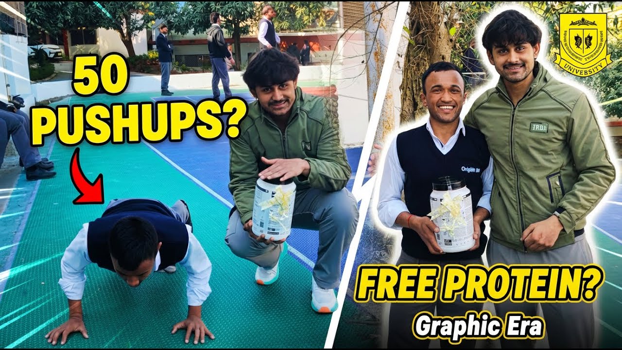 Graphic Era pushup challenge💪💪|Protein Prank Part-2😂😂