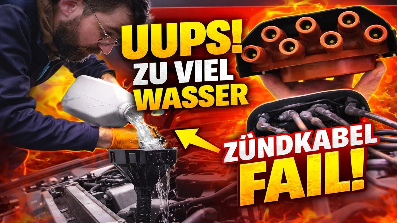 Zündkabel Kaputt gemacht, wie Kühlwasserauffüllen? BMW E34 535i Turboumbau | KamikazeFahrer