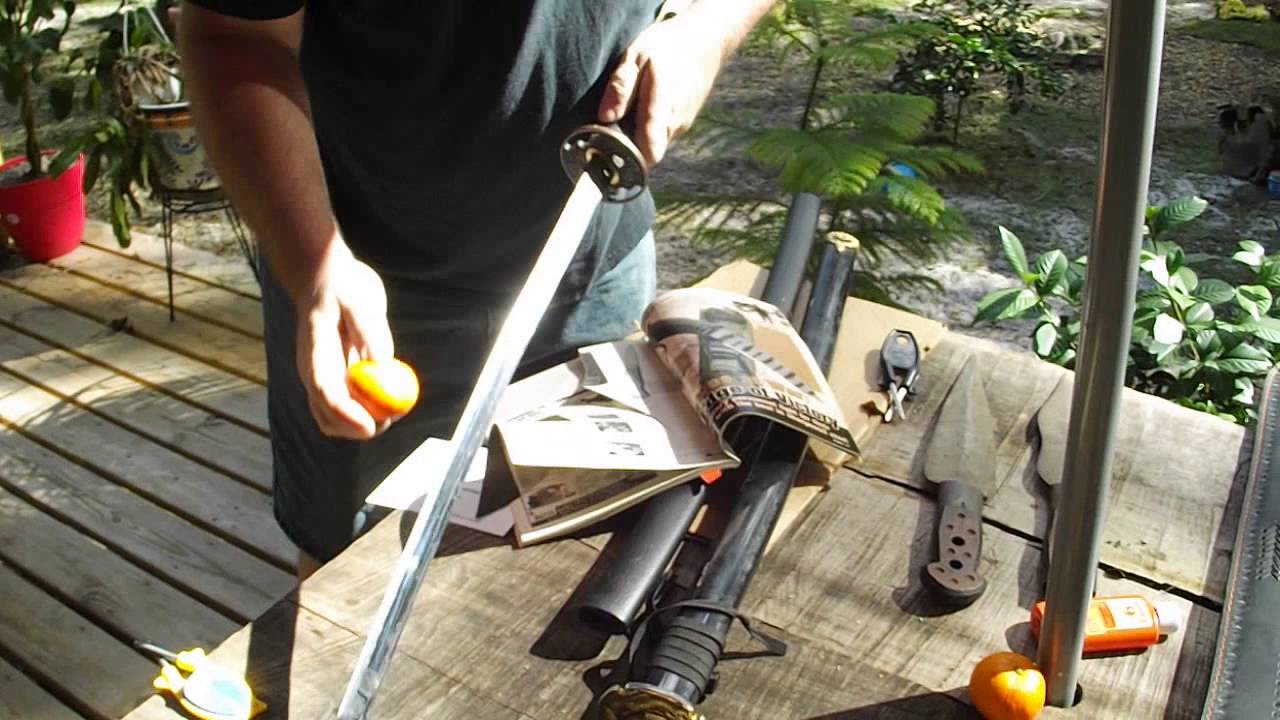 Sharpening Swords, Katana and long blades is Easy with the new patent Block knife Sharpener.