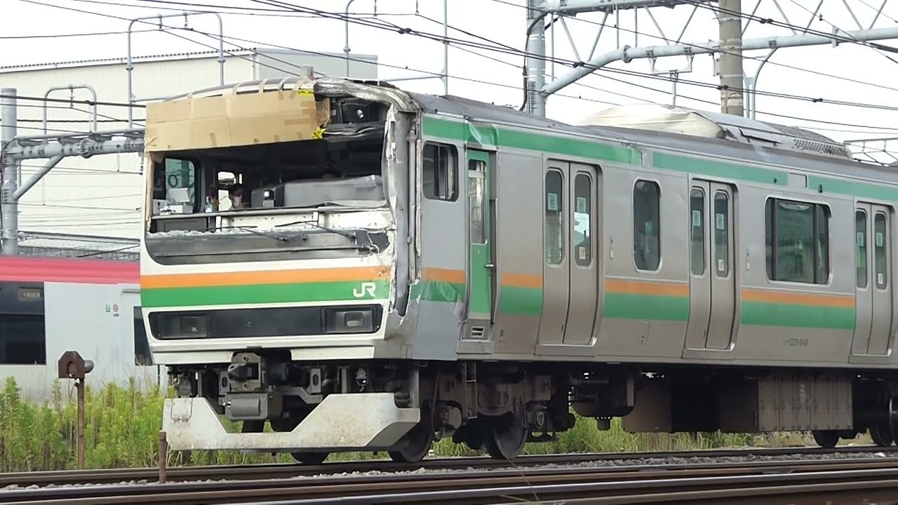 東海道線運転再開に向けた準備(2023年8月6日 7:12)