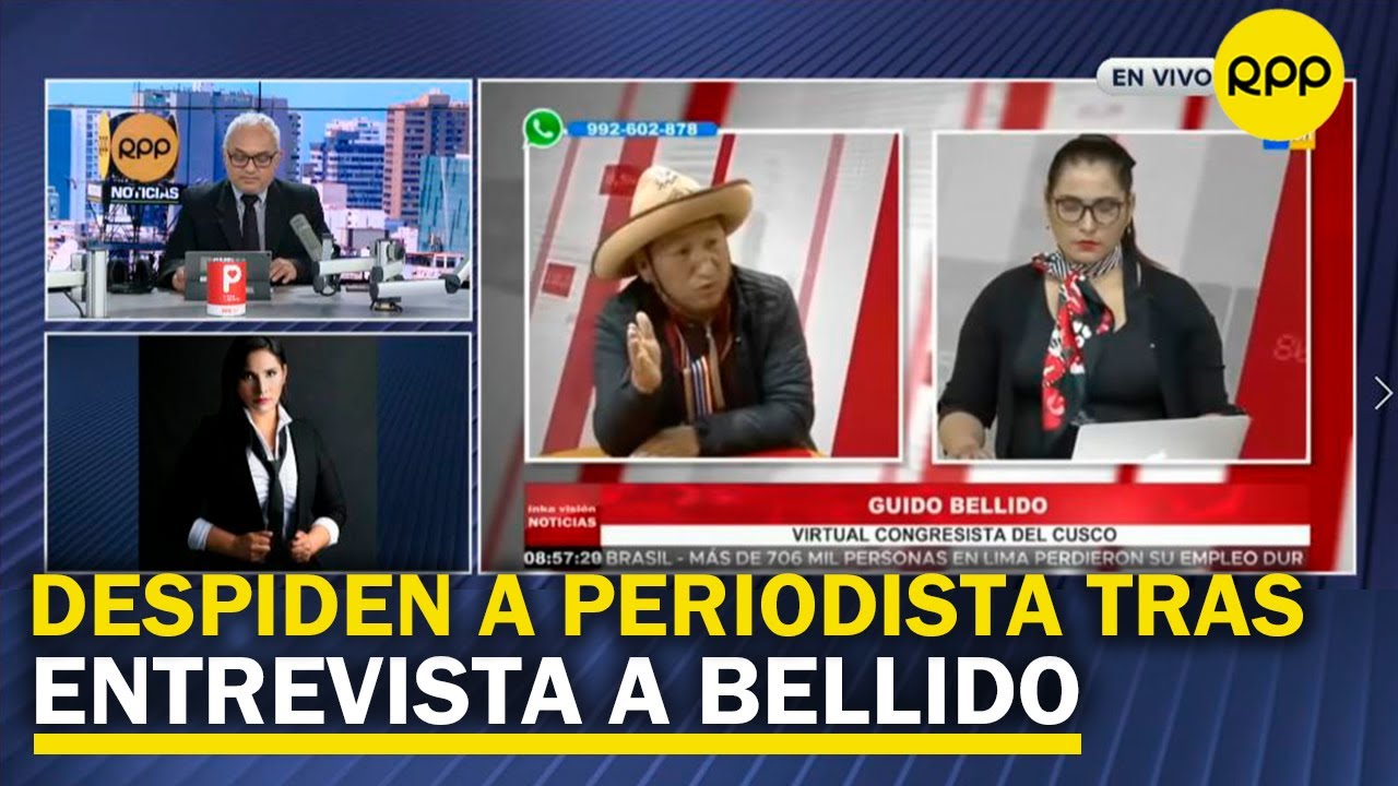 Despiden a periodista tras preguntarle a Guido Bellido sobre el terrorismo