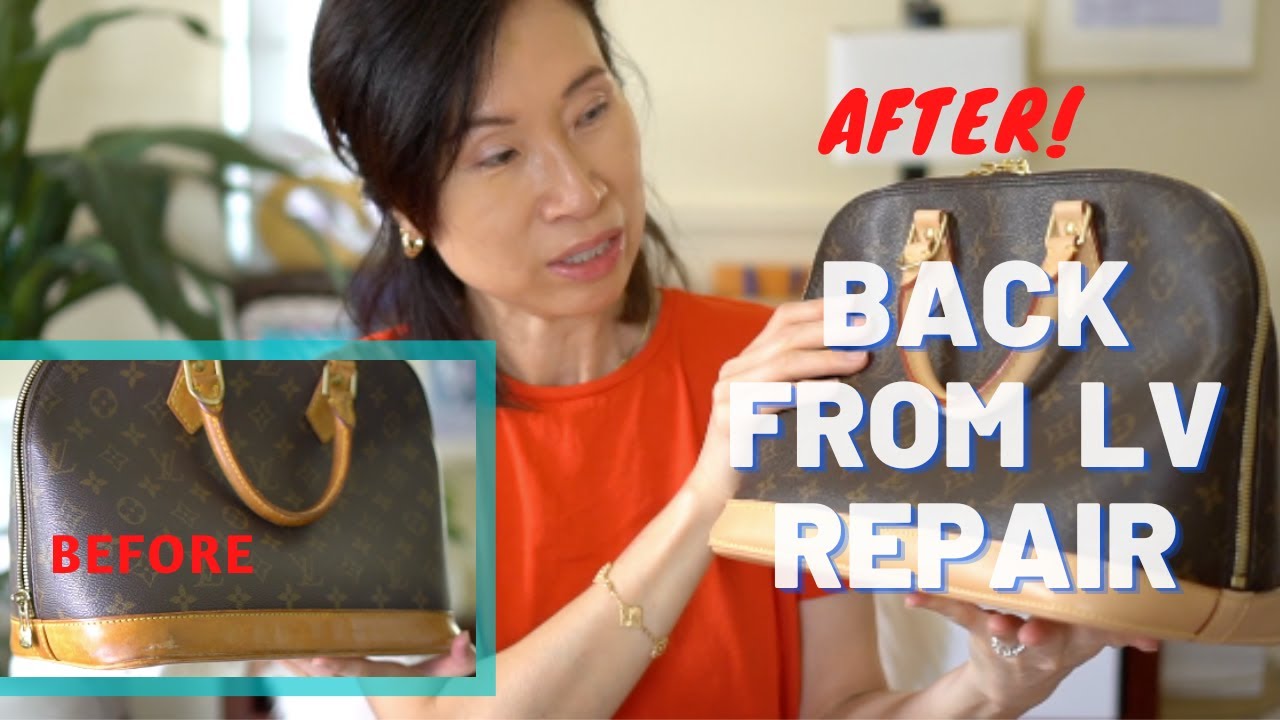 LOUIS VUITTON REPAIR 2023 | Replacing Vachetta & Zipper On 20+ Year Old Alma
