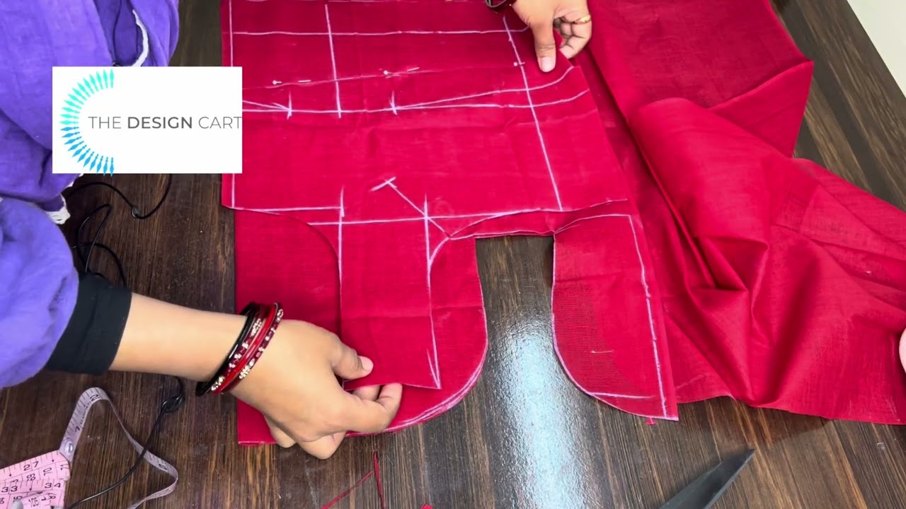The Deeign Cart/ Step By Step Blouse Cutting Abd Stitching/ Online Fabric Shop/ Blouse Cutting