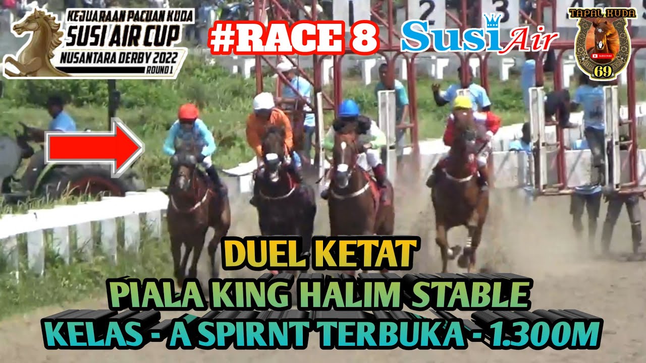 #RACE8 PIALA KING HALIM STABLE  ‼️DUEL Rapat Menjelang Finish 🐎 SUSI AIR NUSANTARA DERBY PANGANDARAN