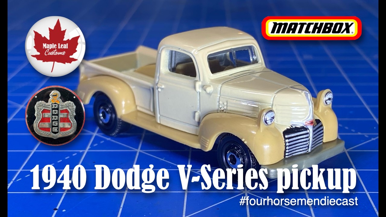 Matchbox 1940 Dodge V-Series pickup (416) Four Horsemen shop truck invitational