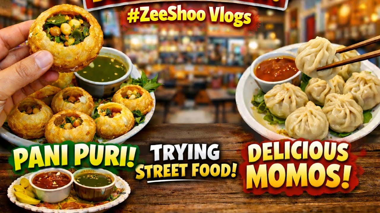 Trying Bombay Chaat 😋 Pani Puri & Momos | Ultimate Street Food Experience