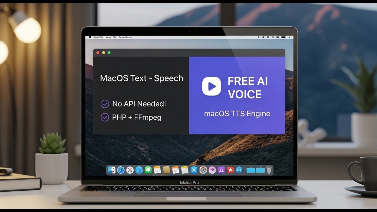 Turn Text into MP3 Using macOS Voices + PHP + FFmpeg No AI API Needed