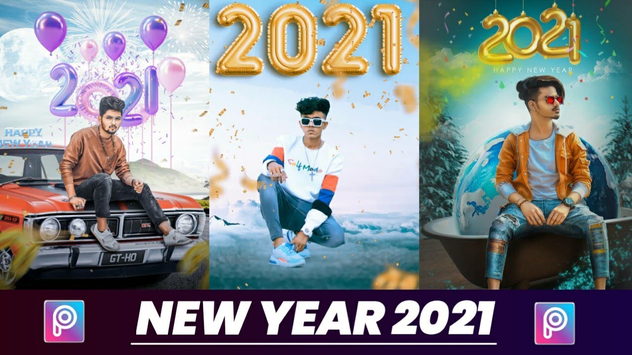 New Year Photo Editing | PicsArt Editing Tutorial | 2021 New Year Photo Editing | RTWORLD