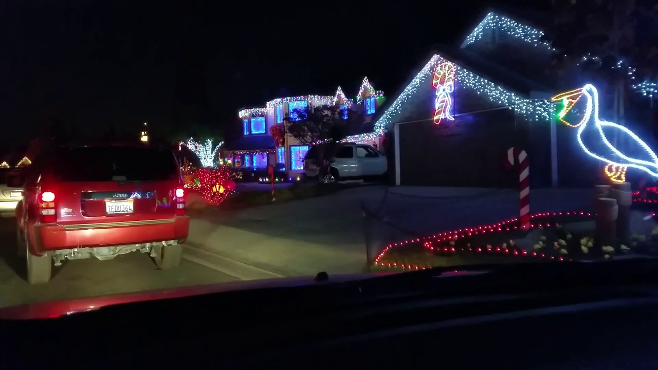 Candy Cane Lane in Clovis CA