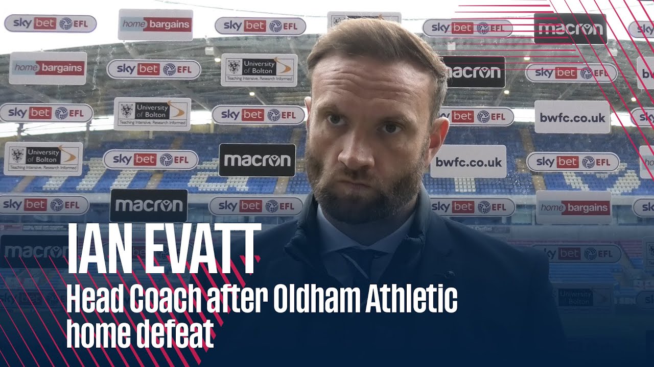 IAN EVATT | Head Coach after Oldham Athletic home defeat