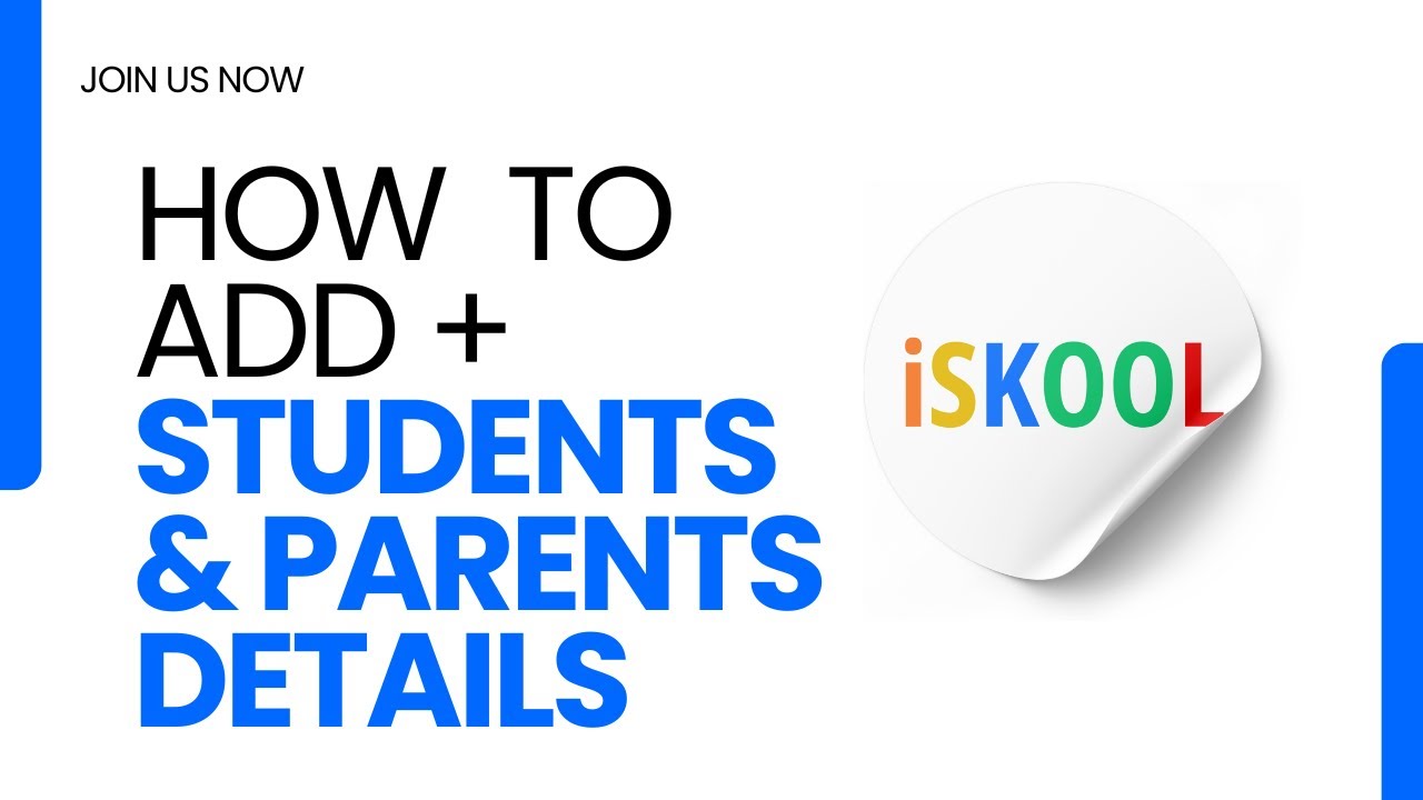 How to Manage Student & Parent Details in iSkool ERP 2025