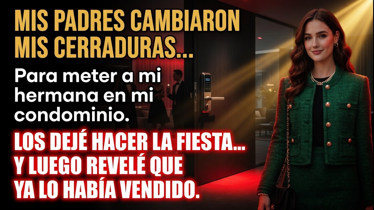 Mis padres cambiaron mis cerraduras para meter a mi hermana. Dejé la fiesta y lo vendí.