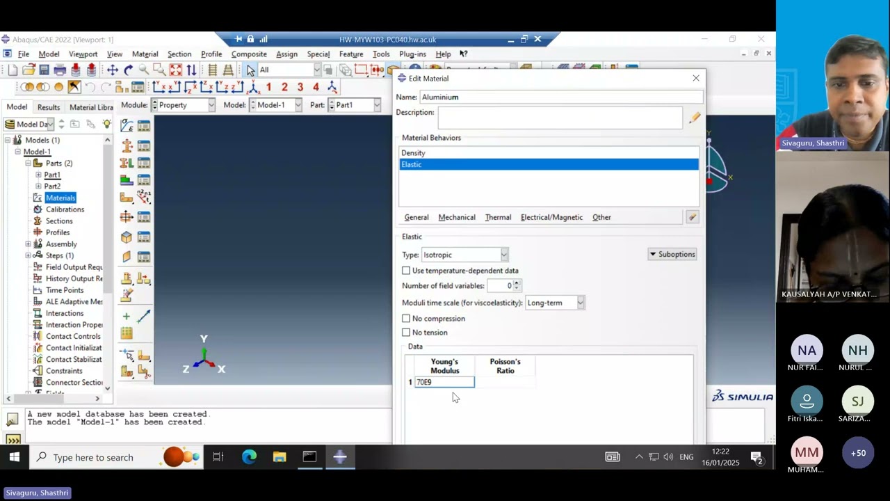 MEC435 CIDL SEMINAR   FINITE ELEMENT ANALYSIS IN ABACUS 16012025