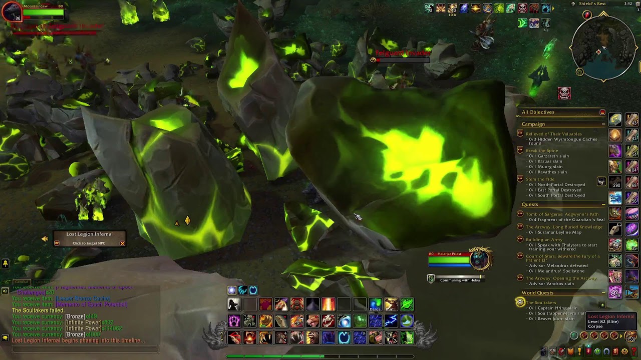 WoW Legion Remix Infinite Power Farming