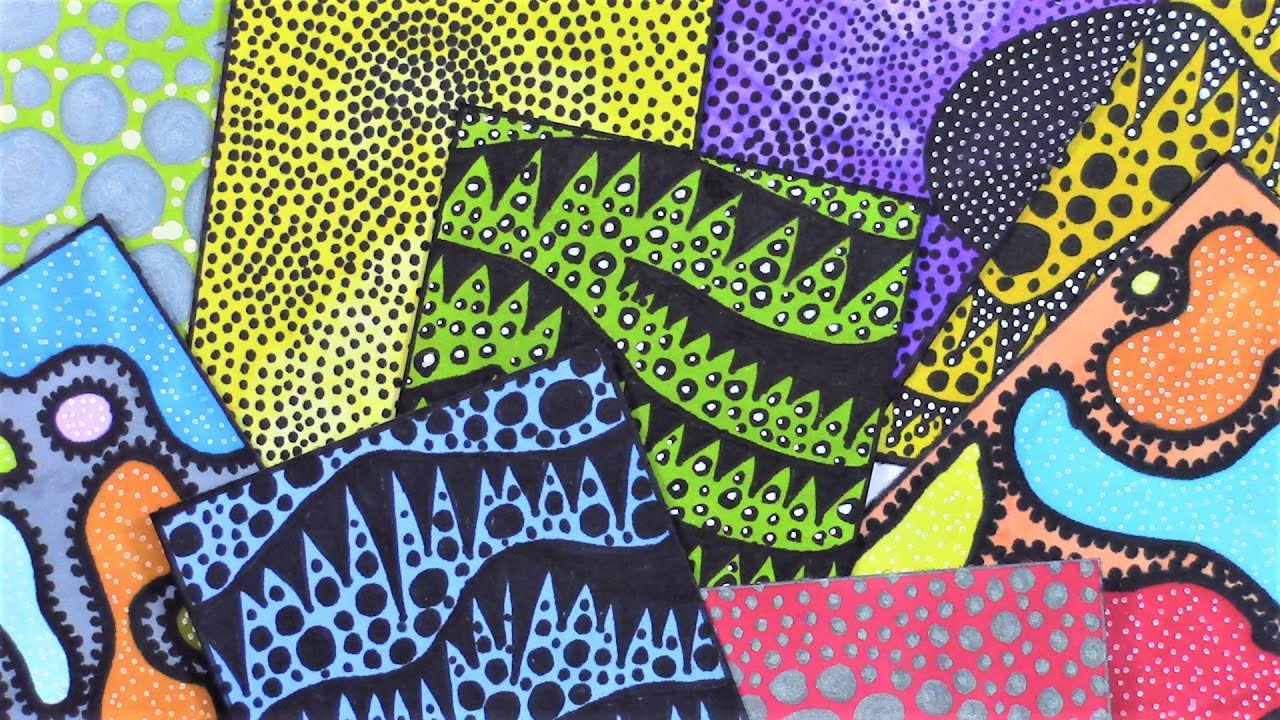 ATCs / Artist Trading Cards -  inspired by YAYOI KUSAMA