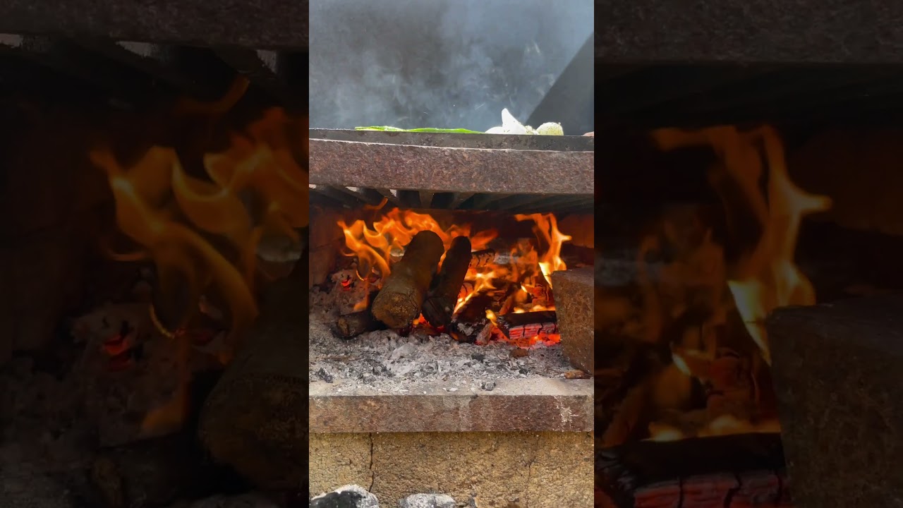 Preparo il FUOCO per la GRIGLIA🔥 #fuoco #griglia #grigliata #carbonella #natura #carne #estate
