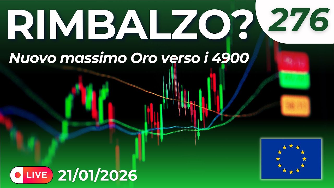 Rimbalzo? Trimestrale Netflix Ottima. Oro Nuovi Massimi - Ep. 276 Trading & Mercati Europa