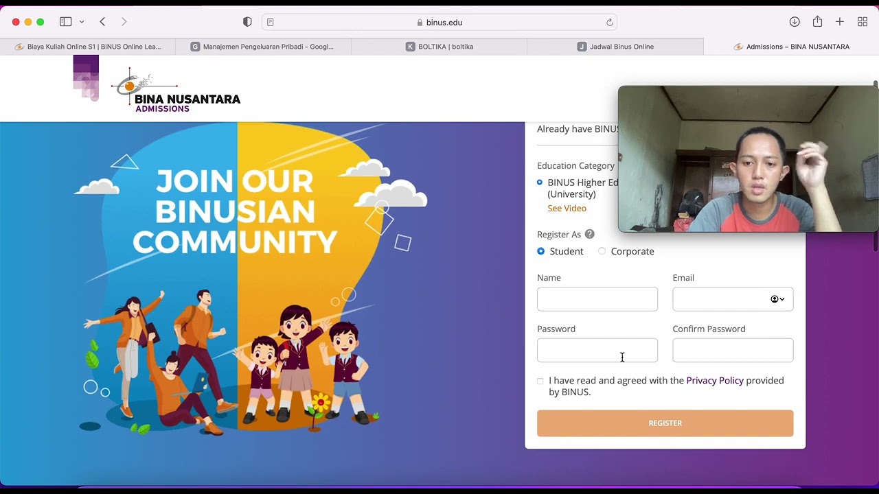 1  Persiapan Masuk & Biaya Kuliah di Binus Online Learning