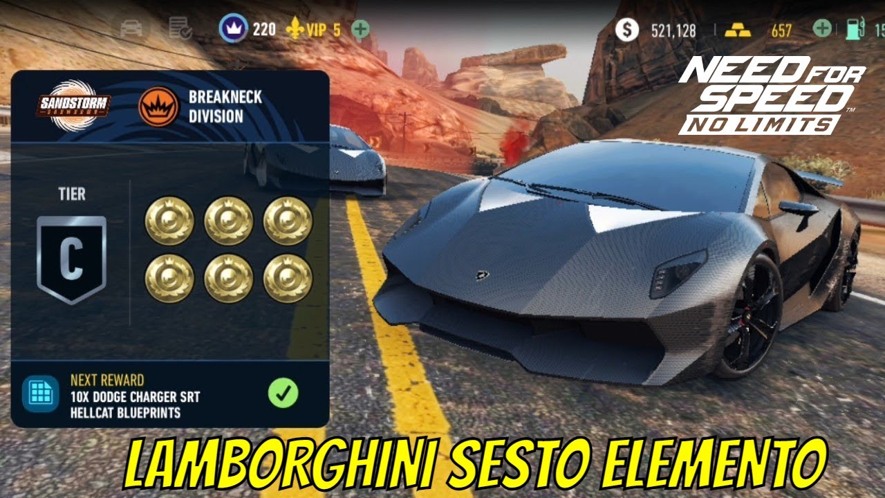 NFS: No Limits • Lamborghini Sesto Elemento RIVALS