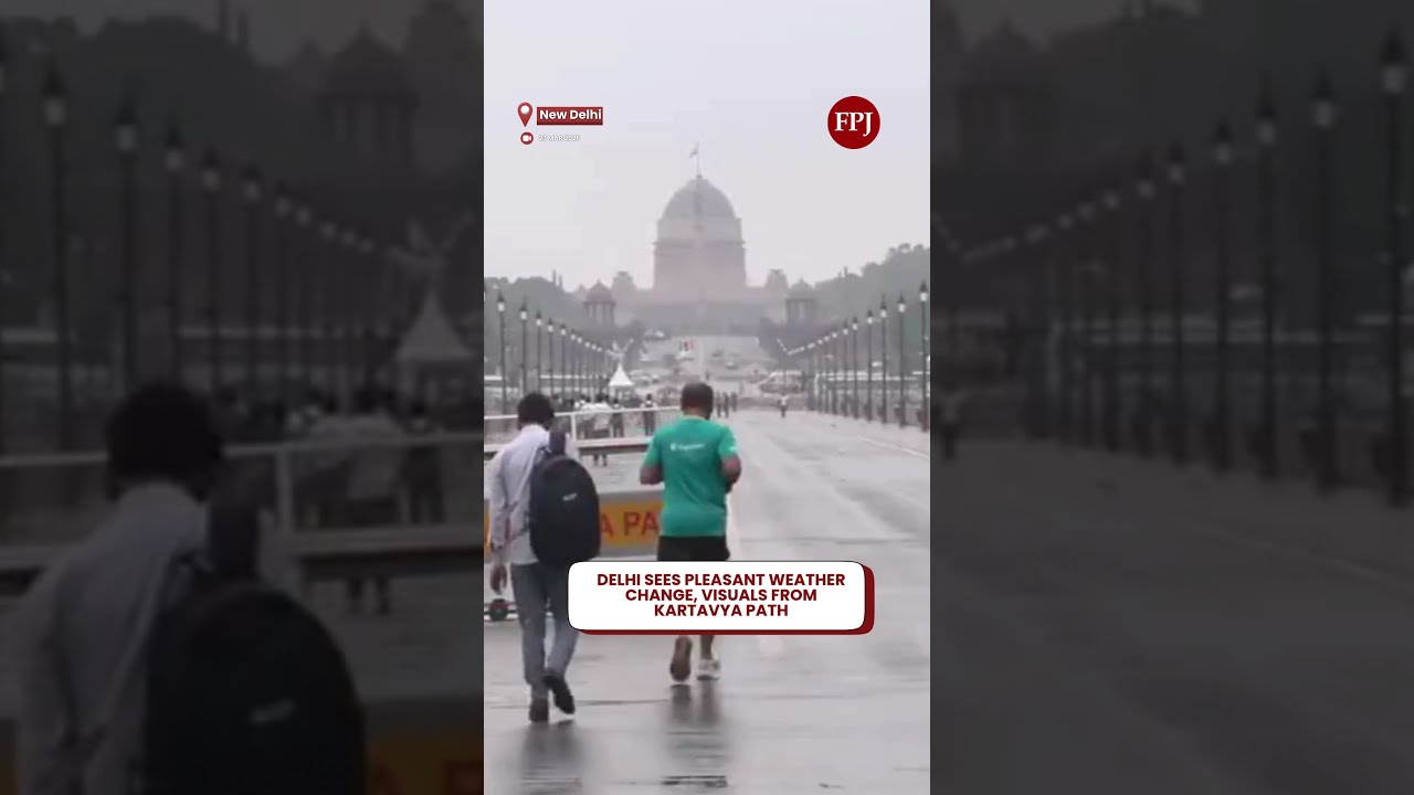 Delhi Sees Pleasant Weather Change, Visuals From Kartavya Path