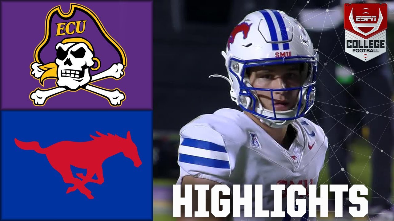 SMU Mustangs vs. East Carolina Pirates | Full Game Highlights
