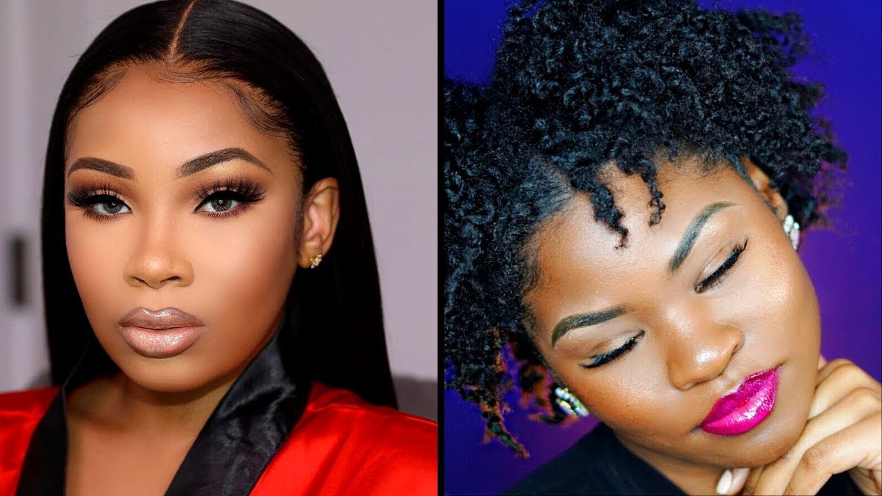 NEUTRAL GLAM MAKE UP TUTORIAL 👩🏽&zwj;🦱💖| MELANIN MAKEUP COMPILATION #3