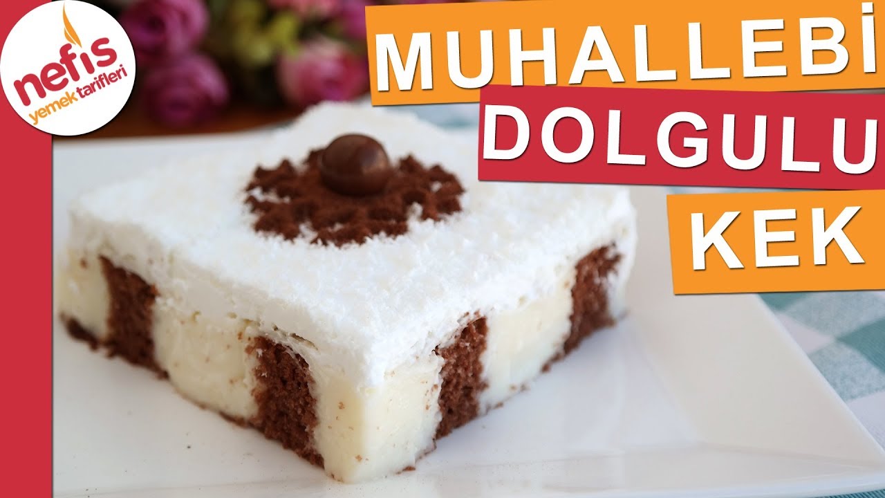 EN KOLAY Muhallebi Dolgulu Kek Tarifi
