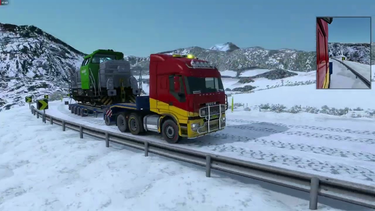 ETS2 1.57 TruckersMP heute sind wir Island mit Iveco Stralis 560 PS bringen die Lokomotive weg 