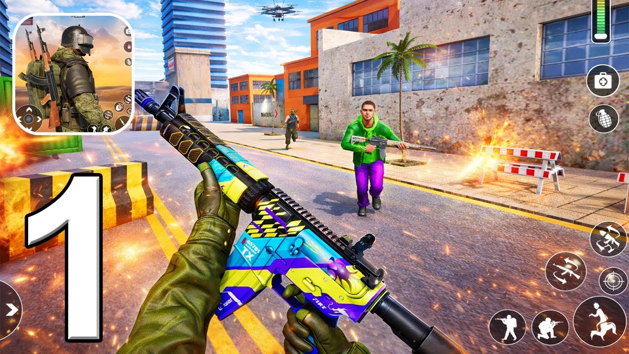 Commando Mission Game Strike - Real Commando Secret Mission Android Gameplay - Part 1