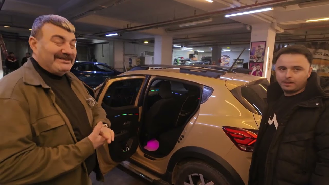 Dacia Stepway aracımıza ambiyans aydınlatması yaptık iyi seyirler #keşfet #dacia #global 