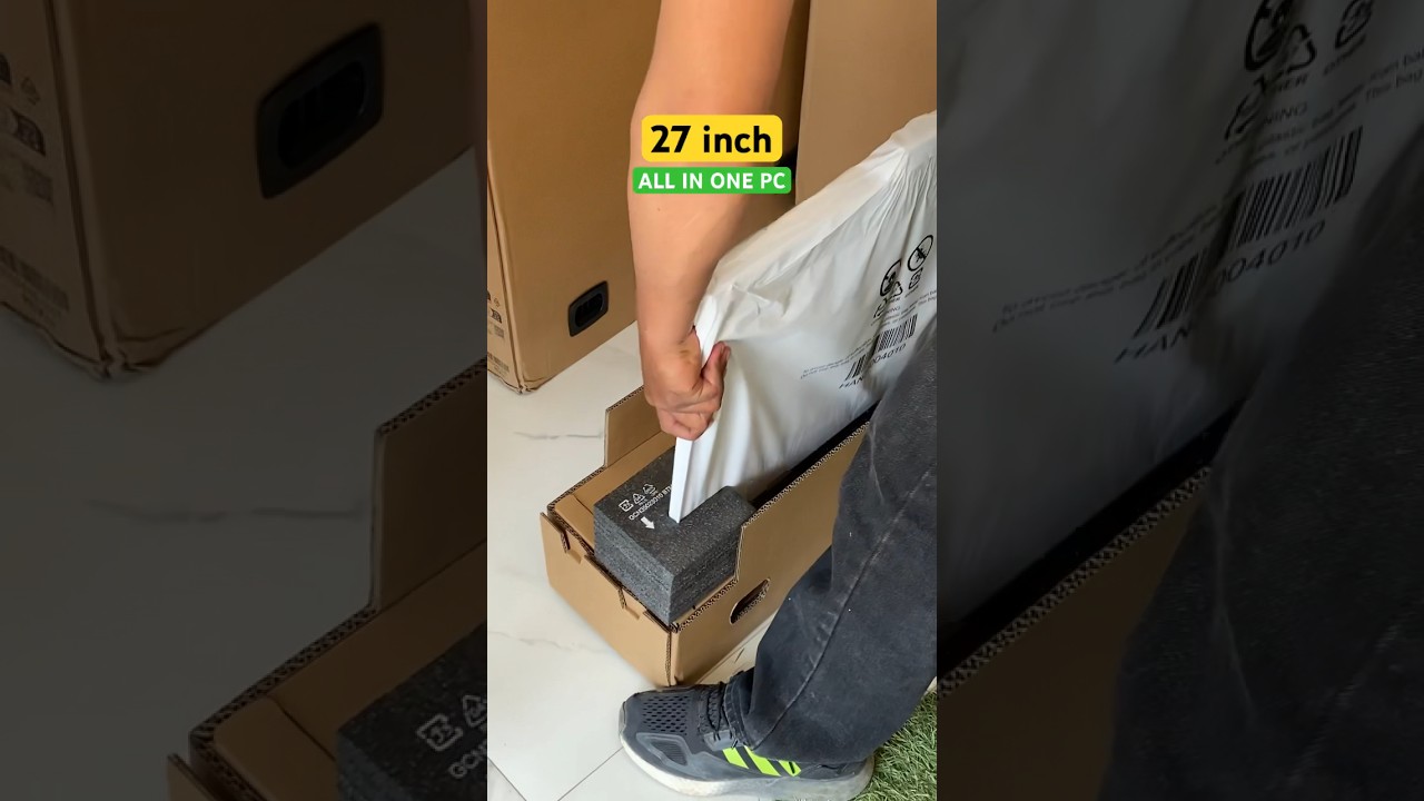 UNBOX LARGEST 27 inch HP ALL IN ONE PC COMPUTER #computer #allinone #pc #shorts #largest #unbox