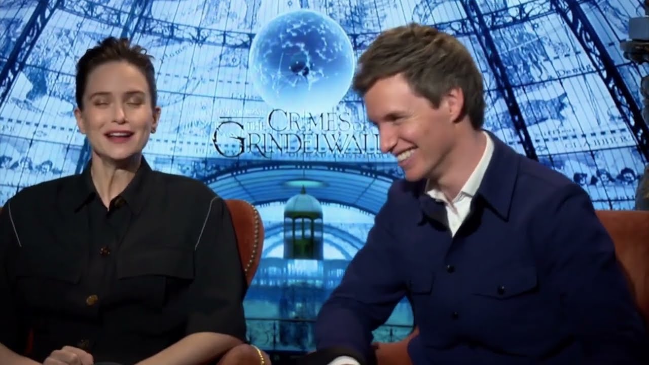 katherine waterston and eddie redmaye being cuties for almost 4 mins