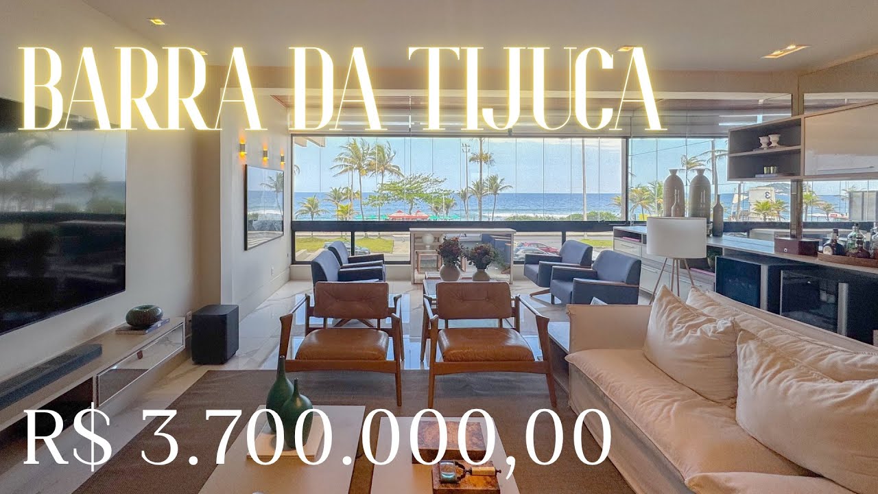 Apartamento frontal mar, reformado e aconchegante - para viver com vista e estilo na Barra da tijuca
