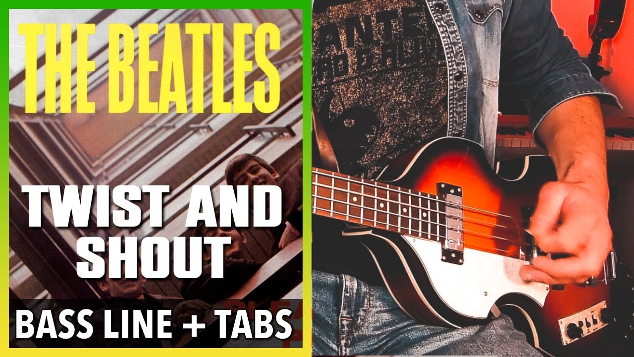 The Beatles - Twist And Shout /// BASS LINE [Play Along Tabs]