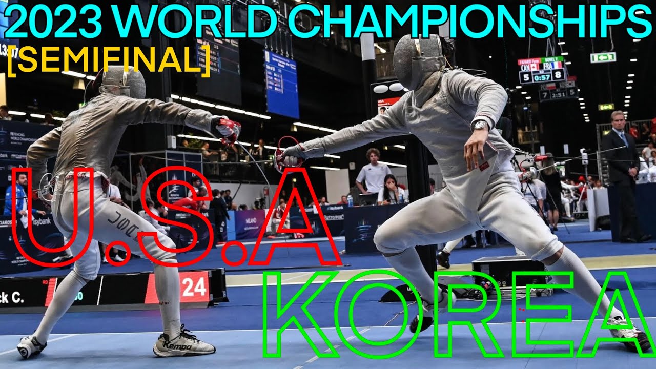 Milan 2023 WORLD CHAMPIONSHIP Korea v USA | Men Sabre Team 2023 밀라노 세계선수권 | 펜싱 남자 사브르 단체전 대한민국 v 미국