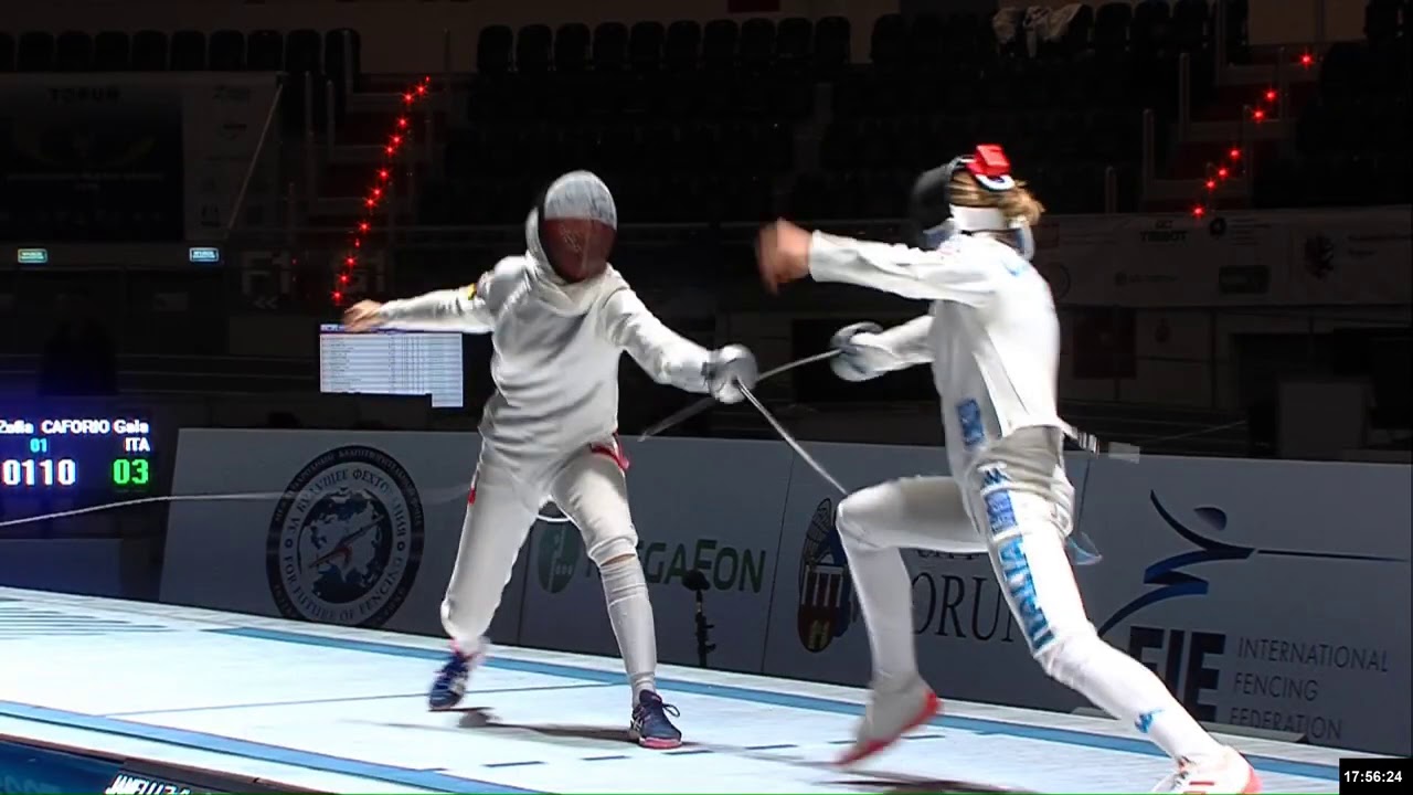 Mondiali Cadetti Torun 2019 Spf Individuale assalto di semifinale CAFORIO vs JANELLI POL