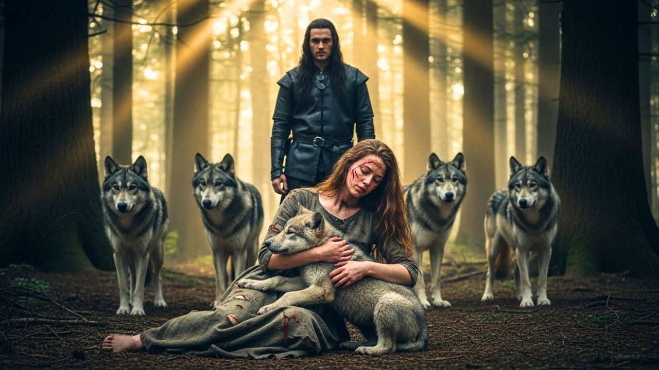 Sie nutzte ihre letzte Kraft, um ein Wolfsjunges zu retten – der Alpha-König fand sie