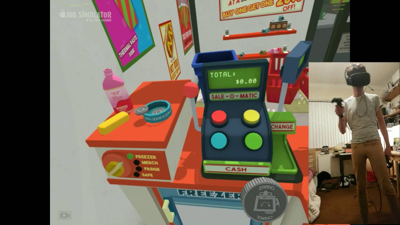 Job Simulator Store Clerk Playthrough (HTC Vive)