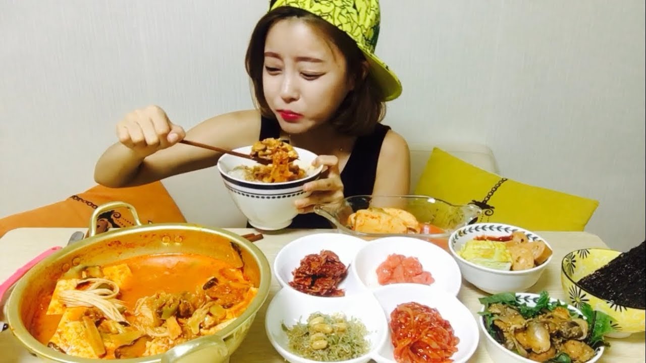 [광저우사는여자]참치김치찌개&냉장고 속 반찬들 집밥먹방 mukbang