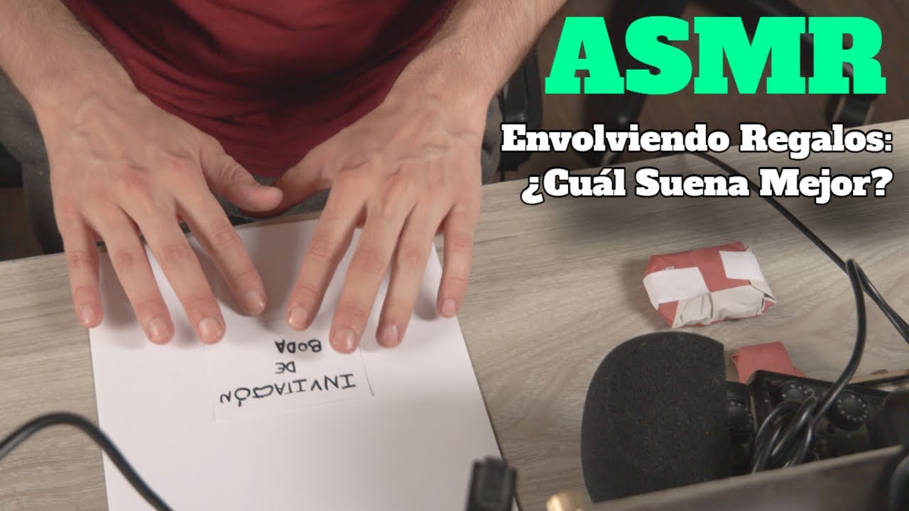 ASMR Envolviendo Regalos con Diferentes Papeles | Sonidos Relajantes de Papel, Periódico y Plástico