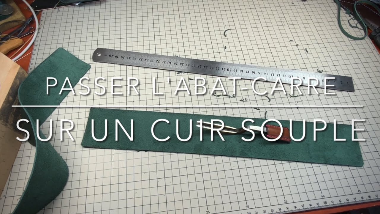 Utiliser l'abat-carre sur un cuir souple - point-sellier.com