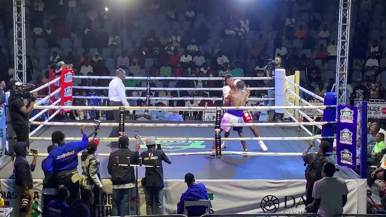 Boxing Night; 🇬🇭x 🇳🇬highlights of Sampson Segbedzi vs Habib Giwa under bishop boxing promotion 