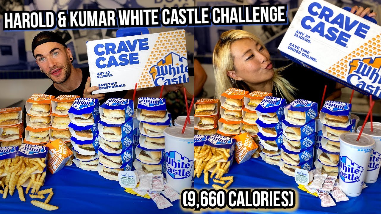 Harold & Kumar White Castle Challenge (9,660 Calories) in Las Vegas!!! #RainaisCrazy