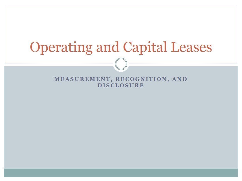 15-3b Capital Lease Example