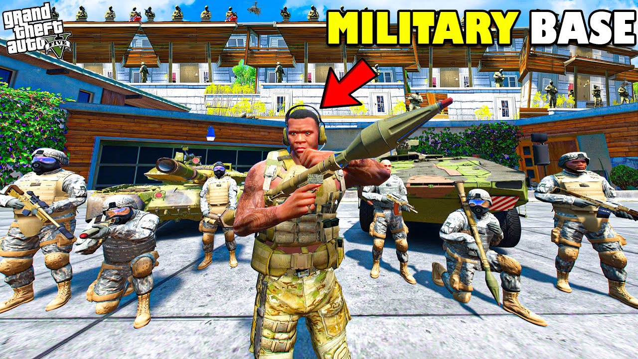 Franklin upgrading His House into Military Base in GTA 5 | SHINCHAN and CHOP