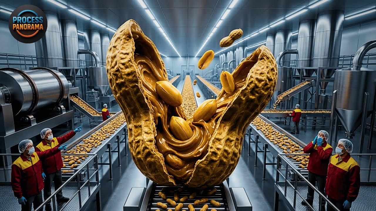 Inside a Modern Peanut Factory: How Raw Peanuts Become Creamy Peanut Butter (Full Process)