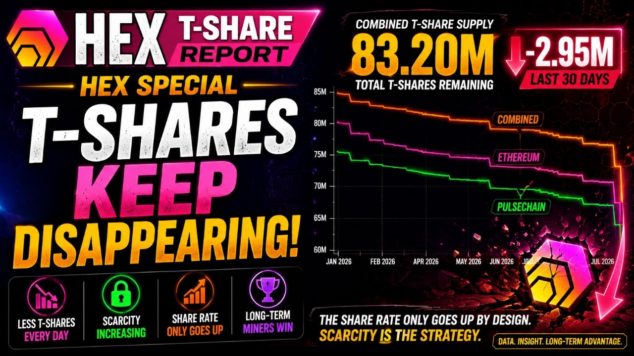 HEX T-Share Report | T-Shares Keep Disappearing