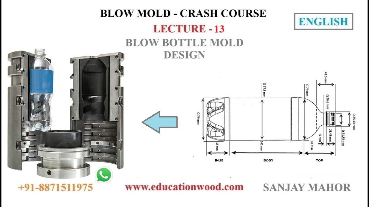 L-13 Bottle MOLD Design Step by Step/ English