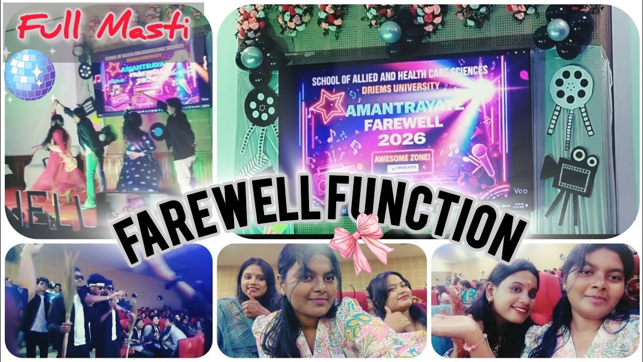 Farewell Function at College🌸|| Masti with Friends 💃🎀